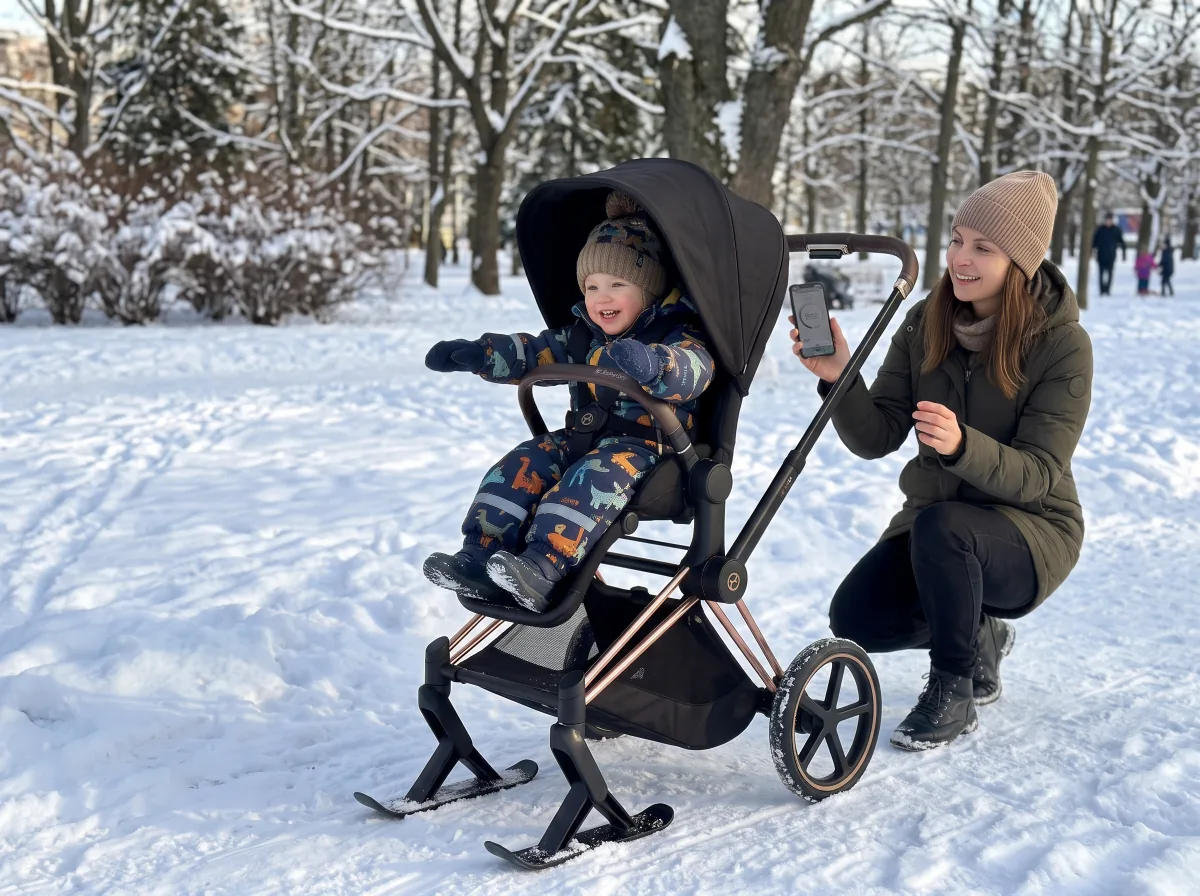 CYBEX e-Priam + Priam Seat Pack + Priam Skis